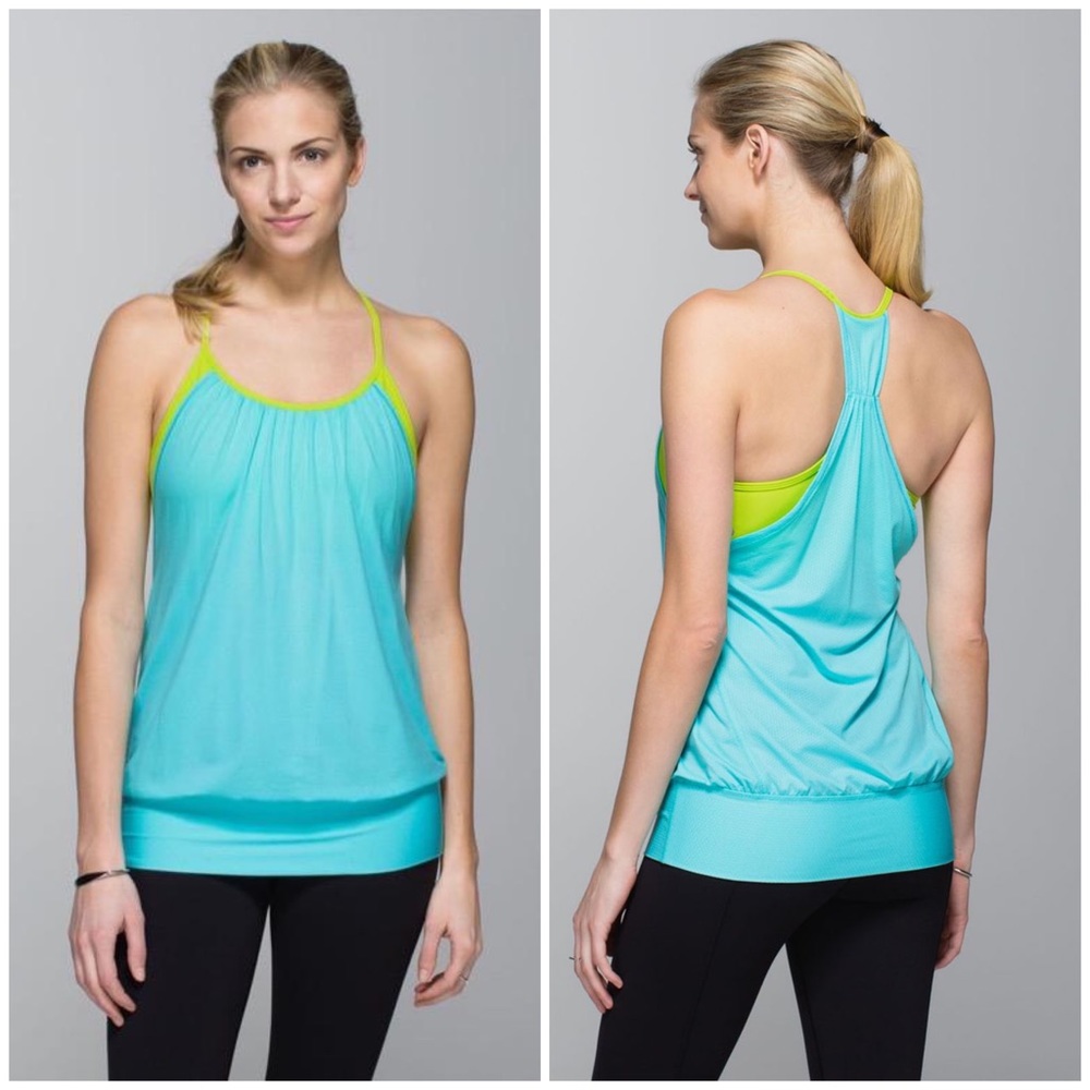 LULULEMON No Limits Tank Angel Blue/Antidote